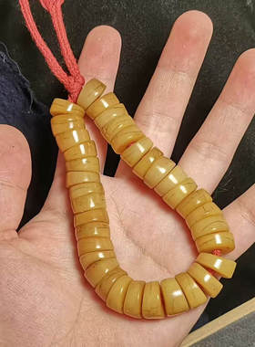 藏式文玩老灵骨手持佛珠