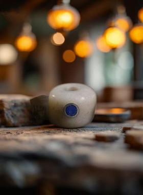 藏式老料牦牛骨多宝佛珠散珠