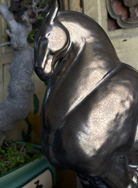 石湾公仔陶瓷马到成功马年送礼居家摆件会所雅室陈设佳器