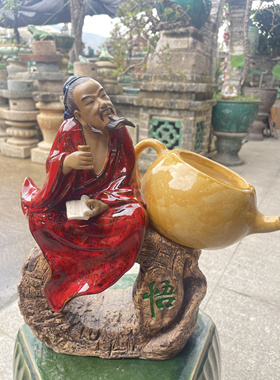 手工石湾公仔陶瓷中式家居装饰品