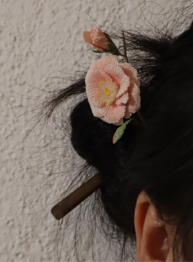 精致钩织款胸针花束系列