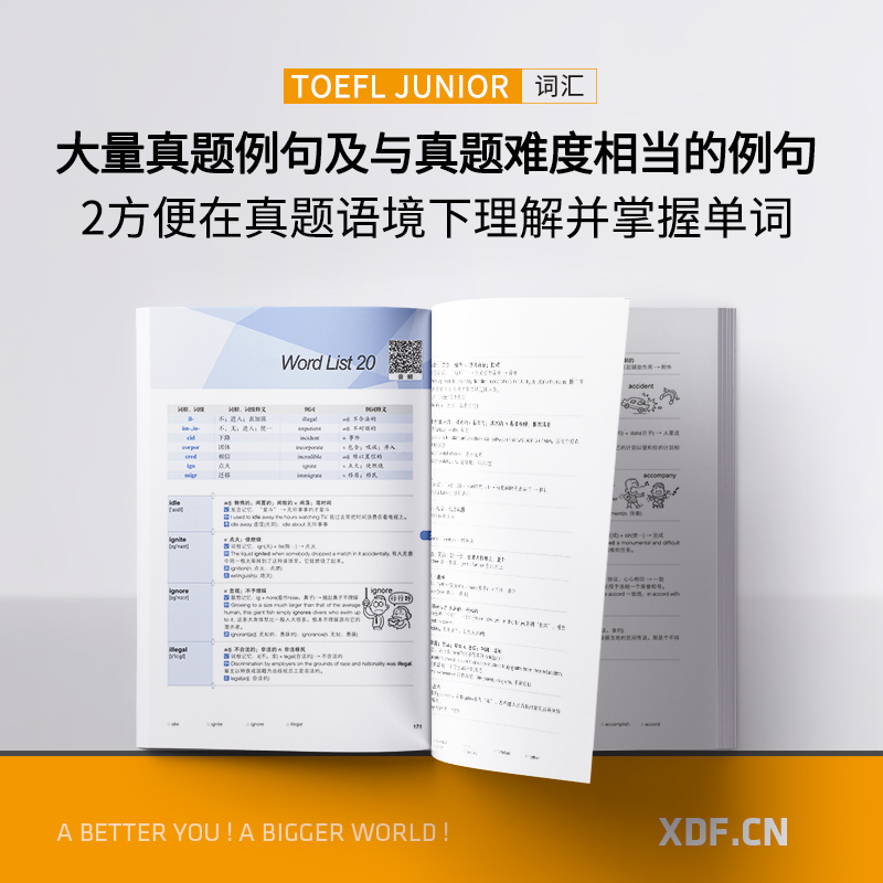 【新东方官方旗舰店】TOEFL Junior词汇词根+联想记忆法 小托福考试核心词汇 美国出国留学考试 俞敏洪新东方宝书红书籍 英语 - 图1