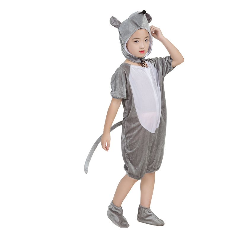 新款儿童动物服小老鼠表演服装幼儿园演出服老鼠吃辣椒舞蹈服幼儿