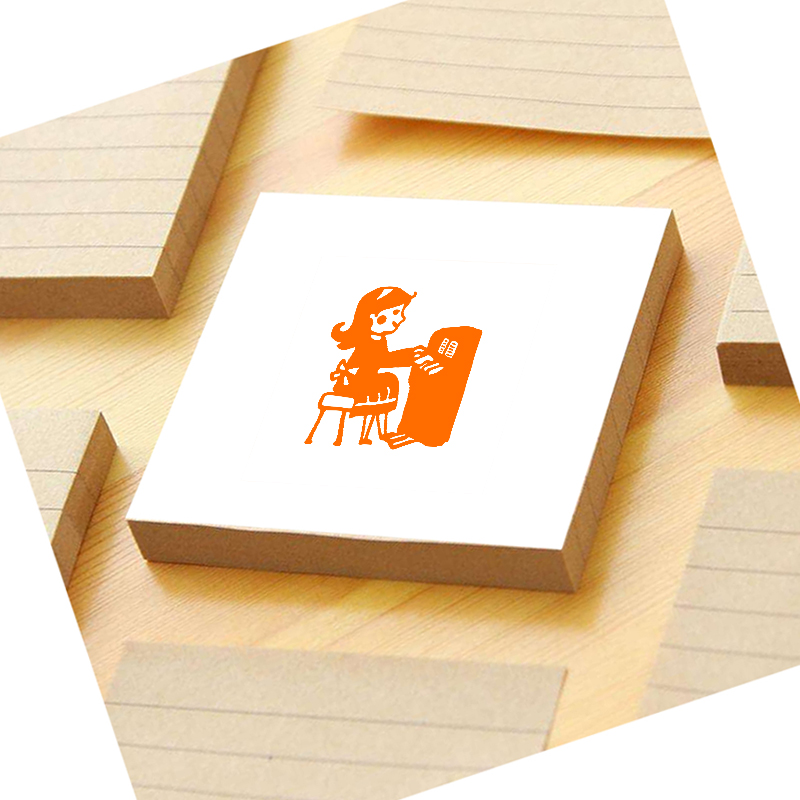 女孩儿弹钢琴音乐光敏印章教师奖励可爱卡通签名学生日记手账藏书 - 图0