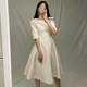 Chic style minimalist design large swing dress