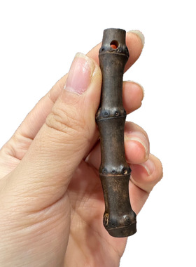 竹节手把件天然精致紫竹根手把件实心长8-10cm粗6-10毫米量大可谈