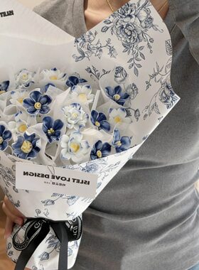 景德镇陶瓷花仿真花送女友