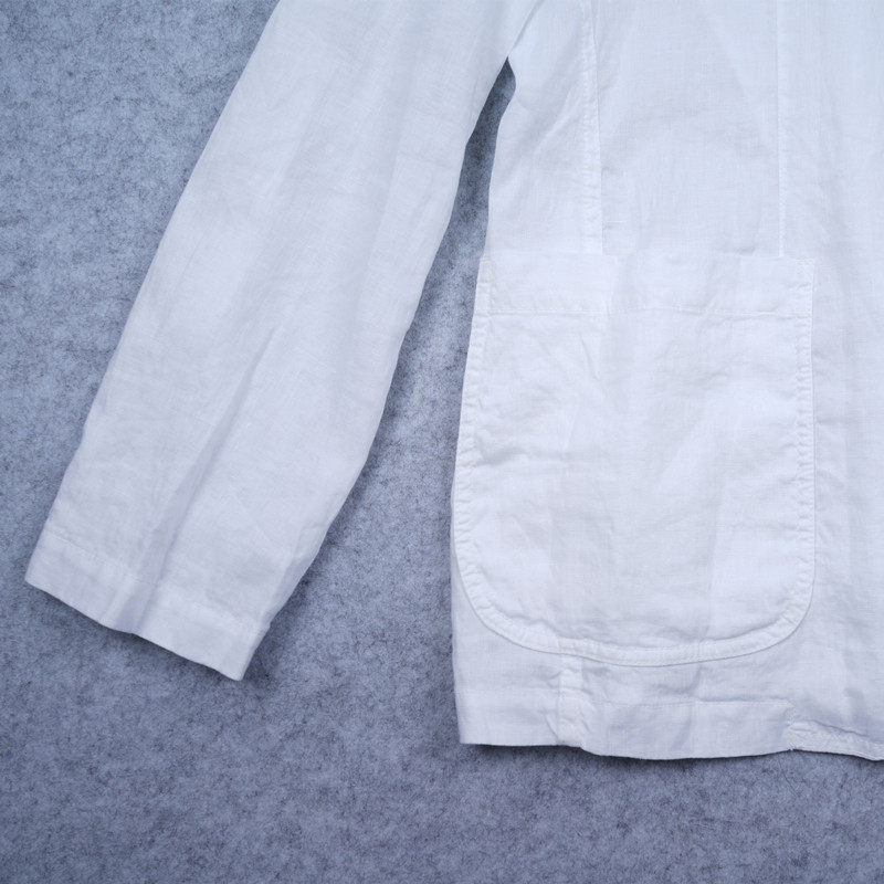  Aspesi原产手工 白色亚麻透气做旧南意松弛假日风休闲西服,淘宝优惠券,粉丝福利购,淘宝优惠卷
