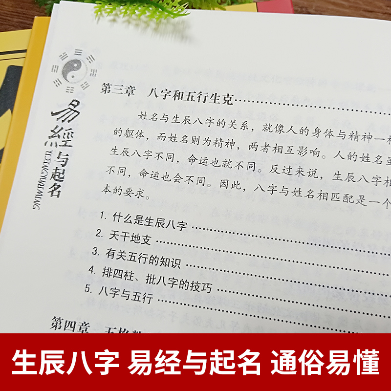 4册 易经与起名好名好运一辈子中国起名学实用大全起名 宝宝起名取名 新生婴儿取名字易经起名书籍周易姓名学四柱数理三才起名正版