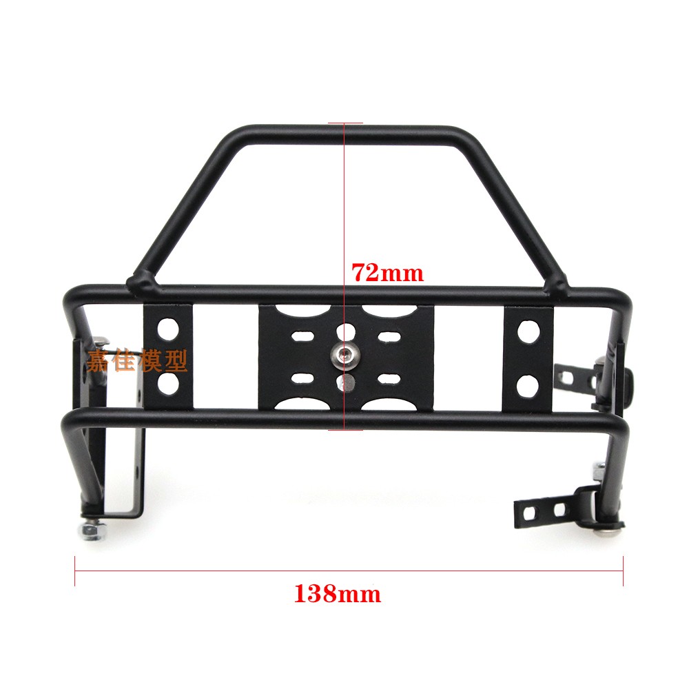 仿真攀爬车毒刺牧马人TRX4 SCX10 90046 90047金属后杠护栏备胎架 - 图3