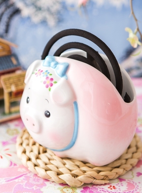 药师窑陶瓷可爱风卡通日本蚊香炉