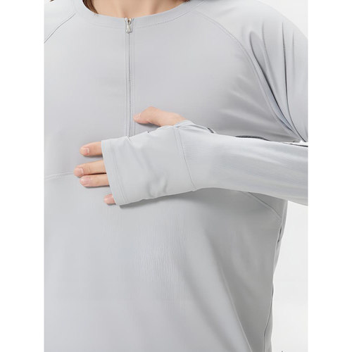 安德玛秋季新款Qualifier男1/2拉链速干跑步运动长袖T恤1365662AD - 图3