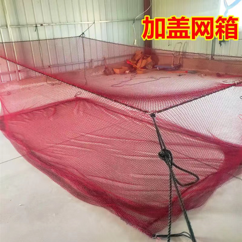 定制尼龙网渔网网片拉网养殖网箱抬网捕鱼网沉网垂钓养鱼箱存鱼网 - 图3