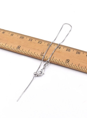 S925纯银盒子链针式手