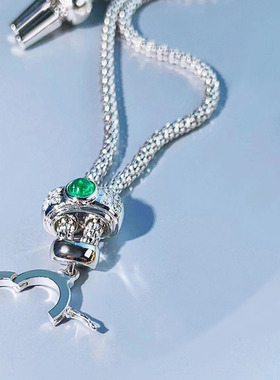 毛衣链18K包金抽拉链条可调节