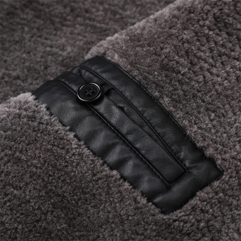 品牌撒柜男装新款男士秋冬季翻领毛绒内里保暖休闲夹克外套皮茄克,淘宝优惠券,粉丝福利购,淘宝优惠卷