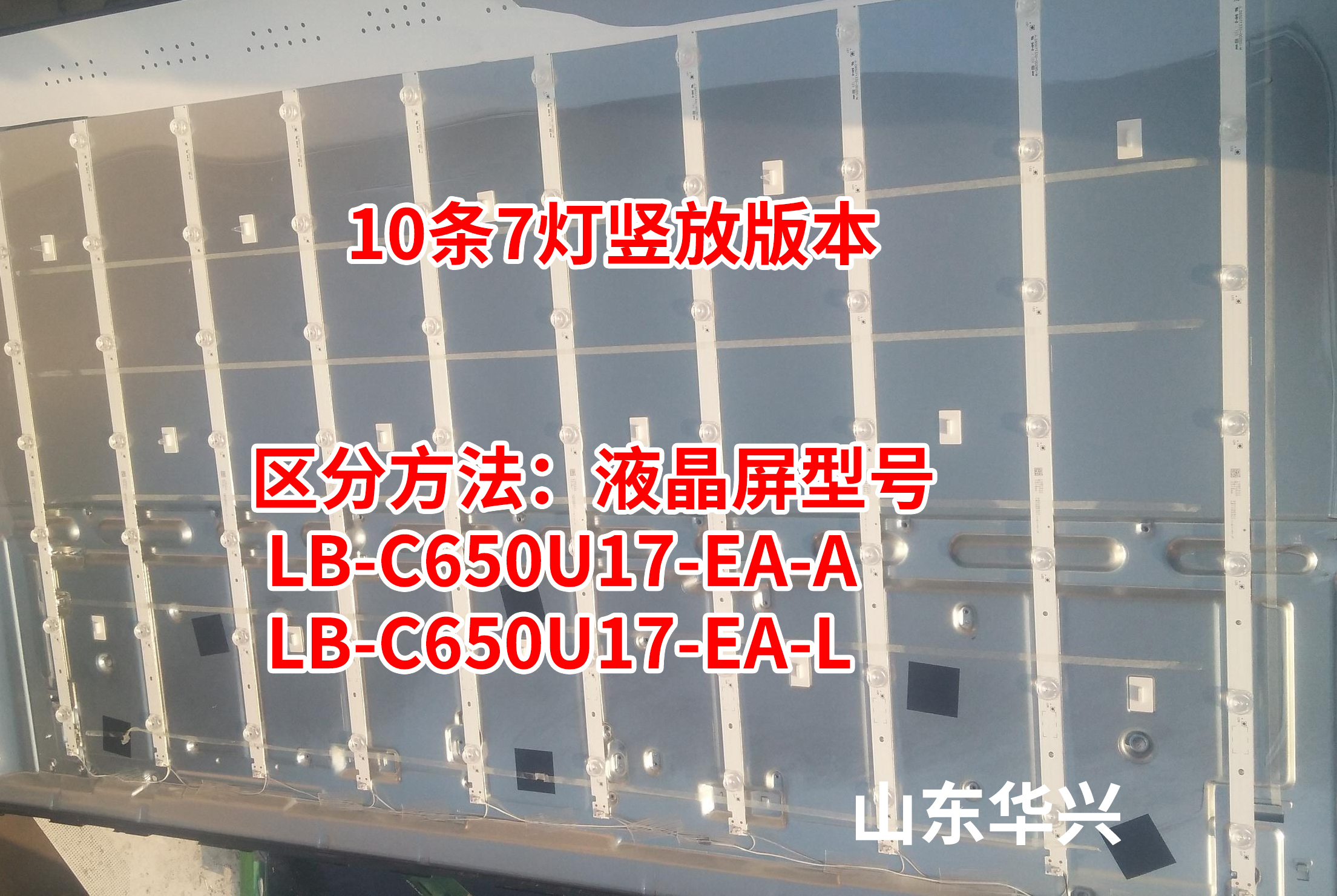 鲁至适用长虹65A4U 65A5U灯条 LB-C650U17-E1-A CH65L72A-V02灯条-图2