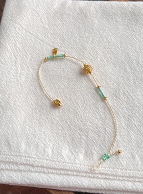 极细手绳夏日薄荷曼波手链新中式