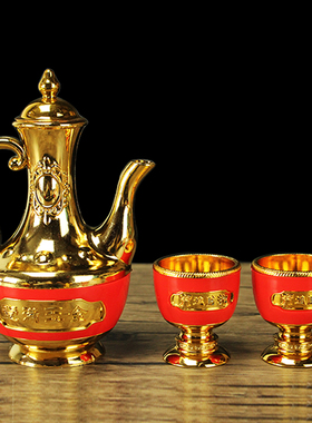 拜神礼佛塑料茶杯摆件