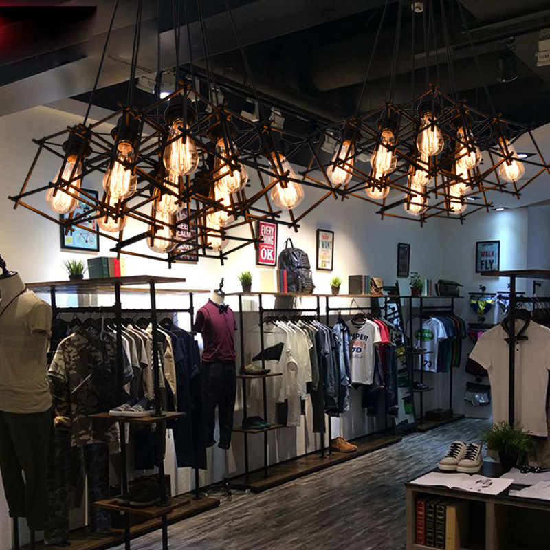 复古车轮灯饭店卡座餐厅吧台铁艺包间奶茶店创意服装鸟笼大厅吊灯,淘宝优惠券,粉丝福利购,淘宝优惠卷