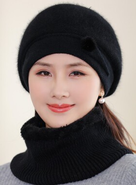 毛线帽韩版百搭女秋冬加厚保暖