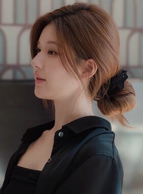 许我耀眼赵露思同款黑色发圈