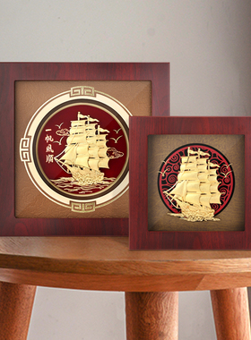 金箔画商务送客户乔迁礼品定制