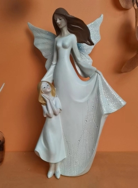 少女风天使电视柜生日礼物摆件