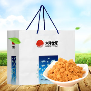 【大洋世家】金枪鱼松精品礼盒精装6*100g 鱼 肉松 儿童原味鱼松