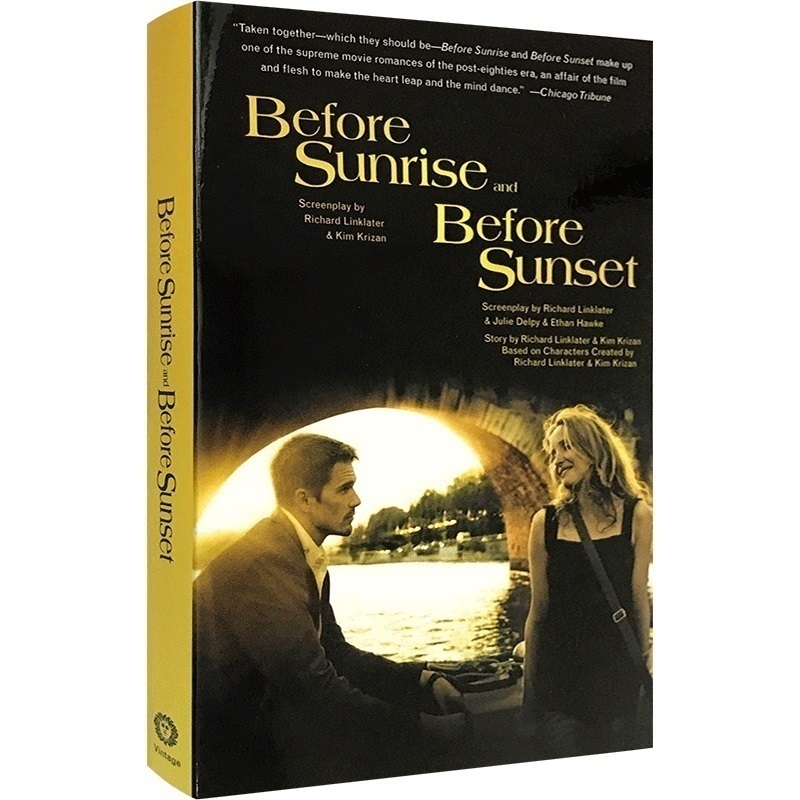 爱在日落黄昏时 英文原版 Before Sunrise and Before Sunset 爱在黎明破晓前 奥斯卡奖电影剧本 正版原著小说全英文进口英语书籍 - 图2