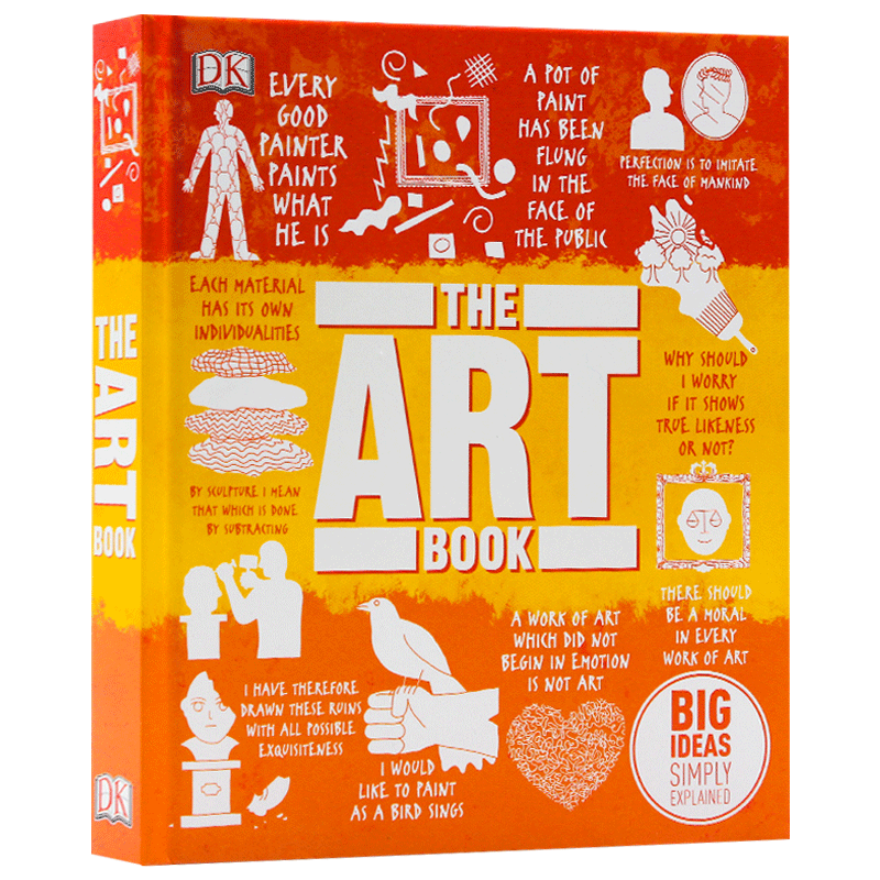 DK艺术百科图解 英文原版 The Art Book:Big Ideas Simply Explained DK人类的思想百科丛书系列 全彩铜版纸 精装 进口英语书籍 - 图3