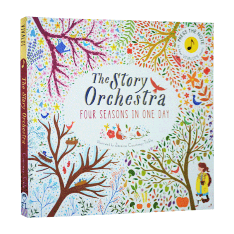 柴可夫斯基古典音乐故事发音书 万物有声 英文原版绘本 The Story Orchestra Four Seasons in One Day 儿童音乐启蒙 进口英语书籍