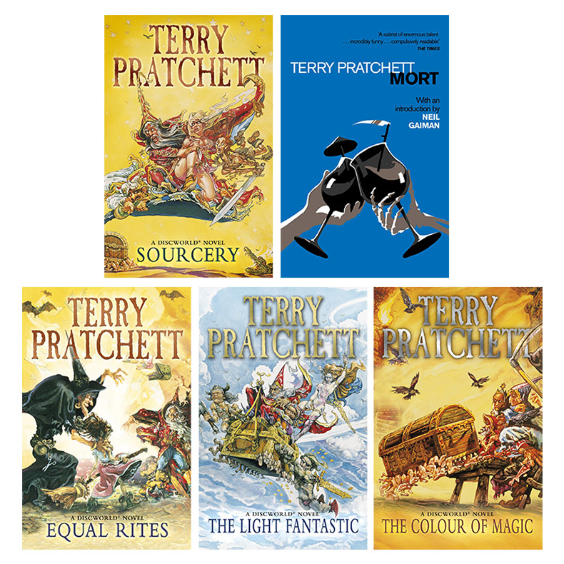 碟形世界系列1-5五册套装 Discworld Novel畅销科幻小说 Terry Pratchett-图0