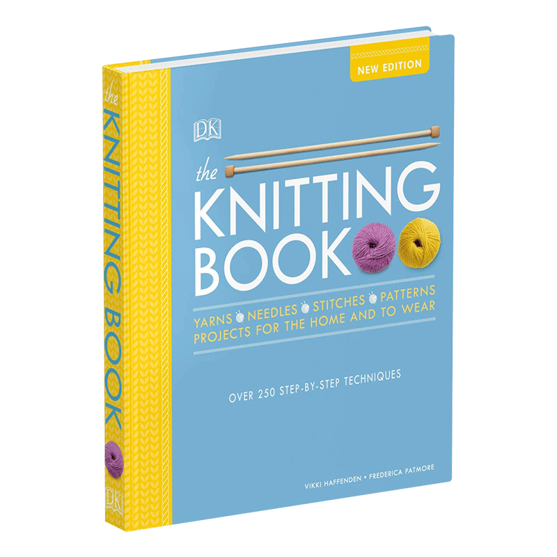 针织书 超过250步指导步骤实用指南书 英文原版 The Knitting Book Over 250 Step-by-Step 英文版 Vikki Haffenden 进口英语书籍
