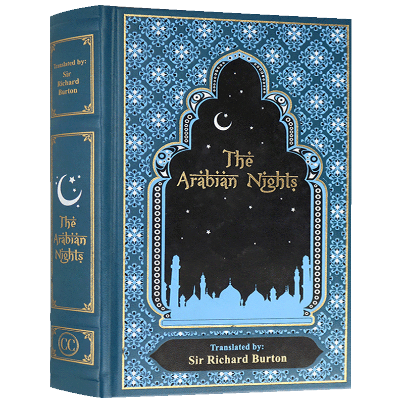 一千零一夜 天方夜谭 英文原版 The Arabian Nights 阿拉伯民间故事集 世界名著文学Richard Burton 全英文正版原著英语书籍 - 图1