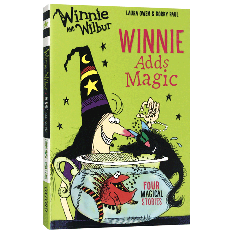 温妮增加了魔力 女巫温妮与黑猫威尔伯 英文原版 Winnie and Wilbur: Winnie Adds Magic 系列 魔法绘本全套 Laura Owen 英语书籍 - 图2