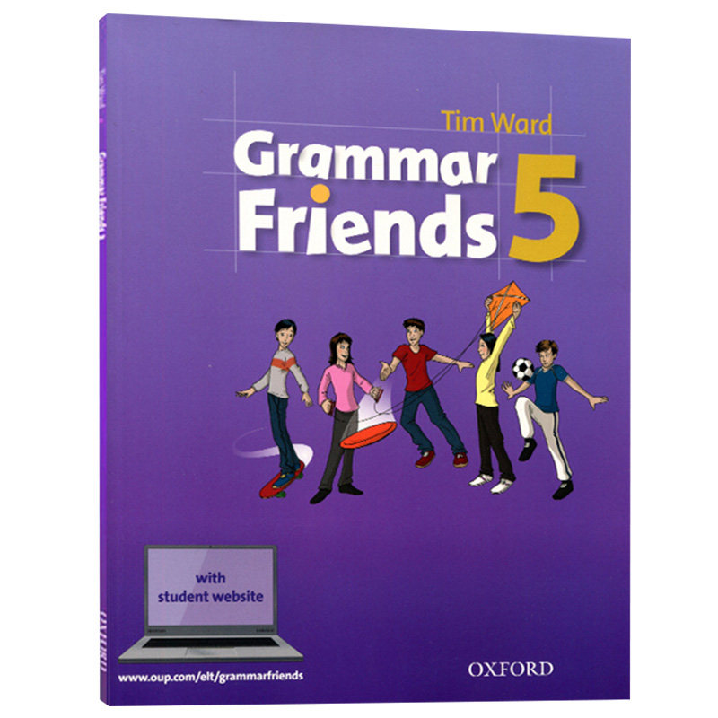 牛津小学英语语法书 英文原版 Oxford Grammar Friends 5 和语法做朋友 涵盖剑桥少儿英语考试语法寒暑假短期课程教材 含学生软件