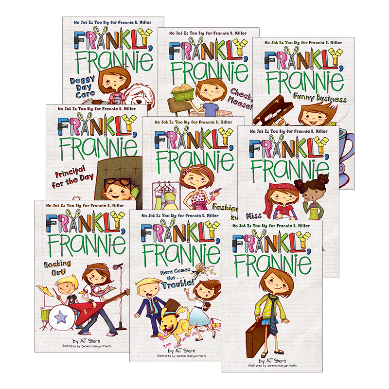 坦率点 弗兰妮系列9册 Frankly Frannie 儿童读物 章节桥梁书 AJ Stern - 图1