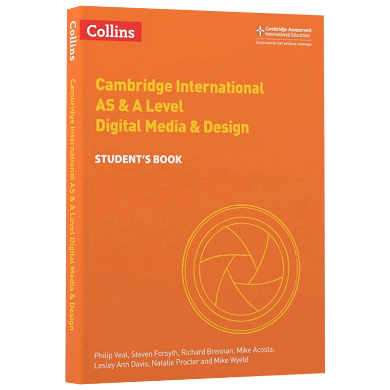 剑桥国际AS&A级电子媒体与设计学生用书 英文原版Cambridge International AS & A Level Digital Media & DESIGN Student
