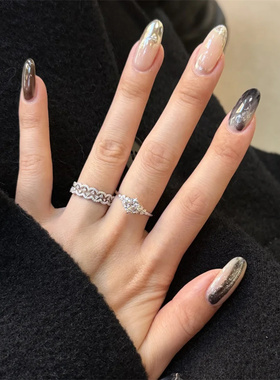 日系蕾丝花边镶钻戒指轻奢高级感