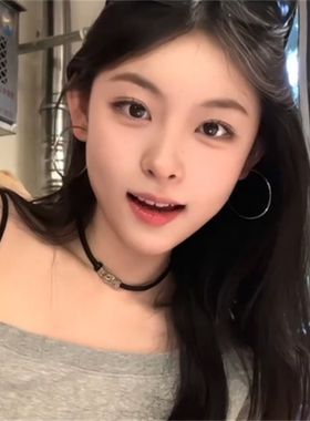 黑色皮带扣短款项圈极简颈环项链