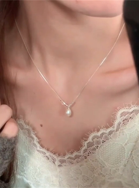 碎银子淡水珍珠项链女小众高级感