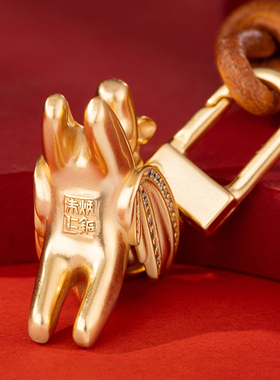朱炳仁铜飞黄腾达挂件精致小马装饰书包挂饰配件本命年马年送礼