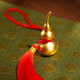 Zhu Bingren Bronze Fu Lu Shou Xi Gourd Car Hanger