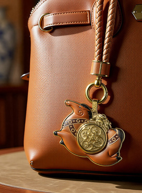 朱炳仁铜财运马套装挂件包包装饰精致本命年礼物钥匙扣