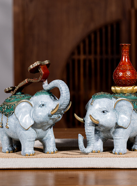 朱炳仁铜 平安如意象摆件铜对象客厅玄关办公装饰品乔迁开业礼物