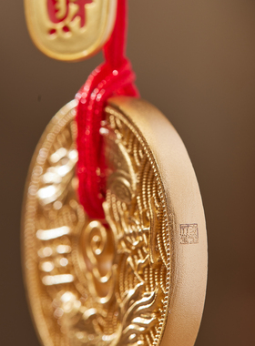 朱炳仁铜双鱼开运挂件花丝包挂钥匙扣包挂绳精致复古吉祥送礼