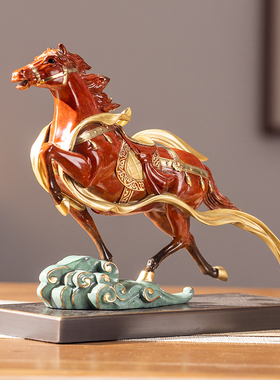 朱炳仁铜平步青云马摆件