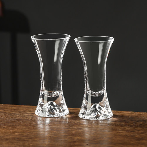 收腰观山玻璃杯冷萃茶杯冷泡茶杯子咖啡冷饮料饮品杯特调鸡尾酒杯 - 图2