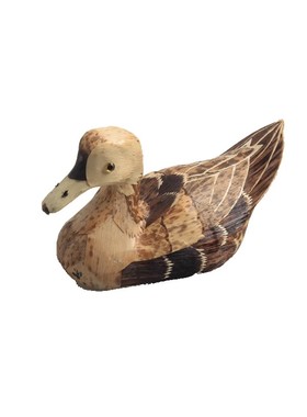 纯手工民间工艺鸳鸯笋壳笋皮编制鸭子猫头鹰竹编茶宠摆件居家饰品